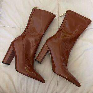 Guess Abbale Faux Leather Pointed Toe Boots